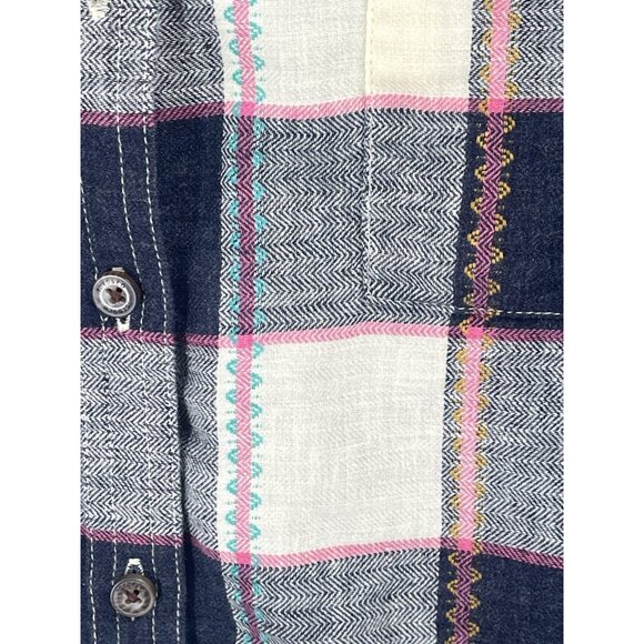 Toad & Co Reform Flannel Shirt Button Down Sz Medium - Picture 3 of 6